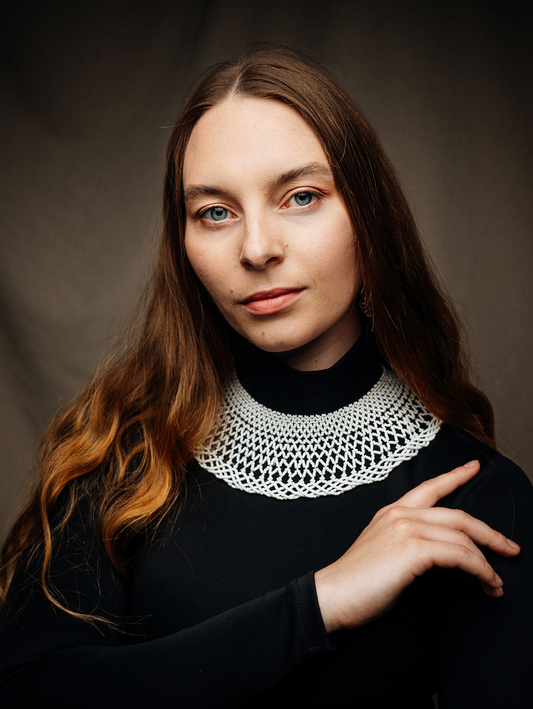 White necklace "Florence"